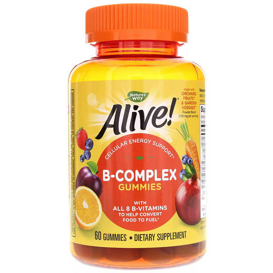 Natures Way Alive B-Complex Gummies 60 Gummies