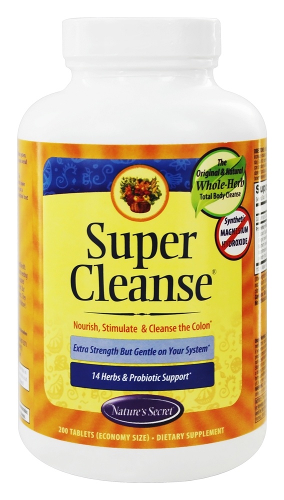 Nature's Secret - Super Cleanse - 200 Tablets