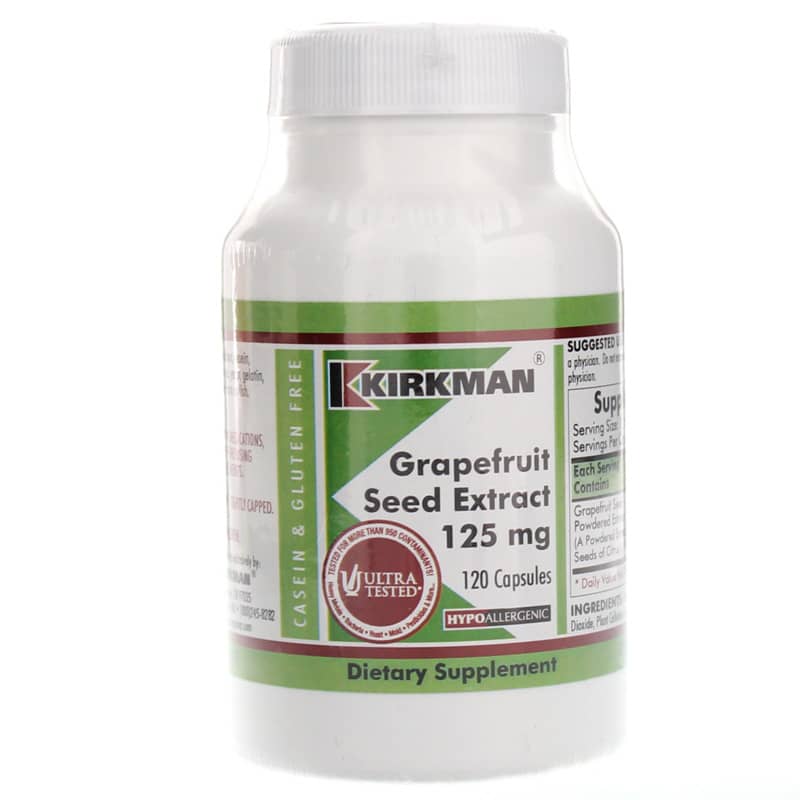Kirkman Grapefruit Seed Extract 125 Mg 120 Capsules