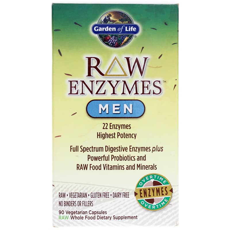 Garden of Life Raw Enzymes Men 90 Veg Capsules