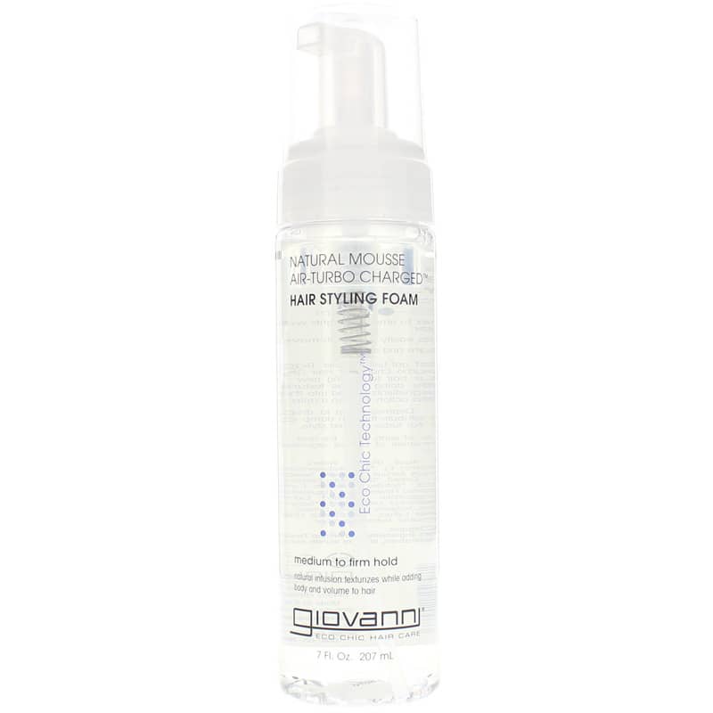 Giovanni Natural Mousse Air-Turbo Charged Hair Styling Foam 7 Oz