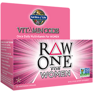 Vitamin Code Raw Whole Food Multivitamin for Women - Once Daily (30 Vegetarian Capsules)