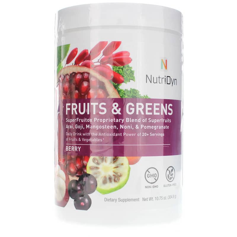 NutriDyn Fruits & Greens Daily Drink Berry 30 Servings