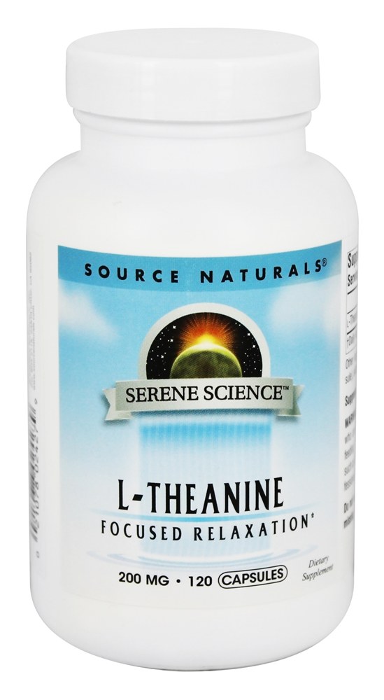 Source Naturals - L-Theanine Focused Relaxation 200 mg. - 120 Capsules