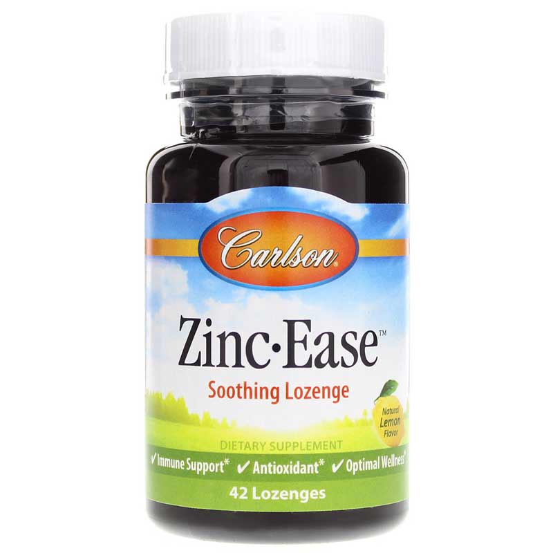 Carlson Labs Zinc-Ease Soothing Lozenge 42 Lozenges