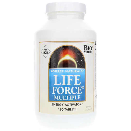 Source Naturals Life Force Multiple No Iron Tablets 180 Tablets
