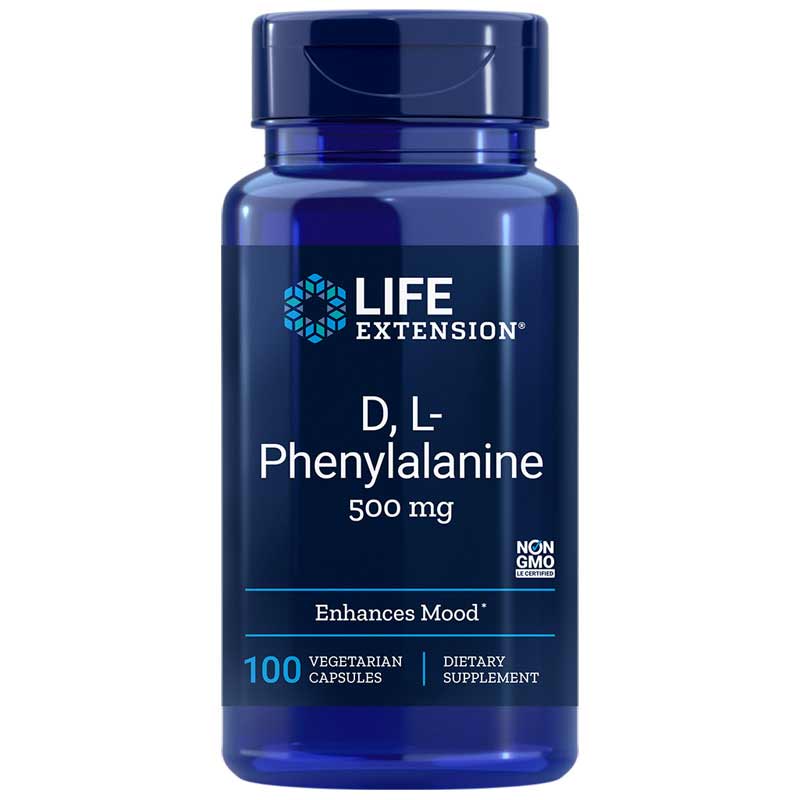 Life Extension DL-Phenylalanine 500 Mg 100 Veg Capsules