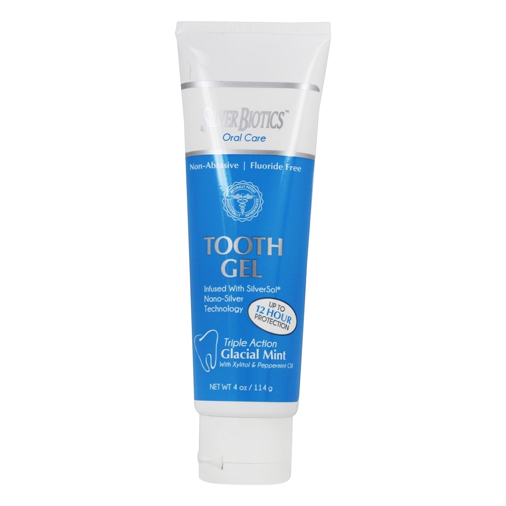 American Biotech Labs - Silver Biotics Oral Care Tooth Gel Glacial Mint - 4 oz.
