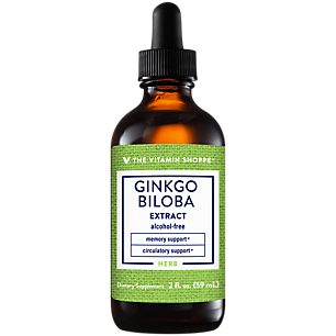 Alcohol Free Ginkgo Biloba Extract - Memory & Circulatory Support - 1,000 MG (2 fl. oz.)