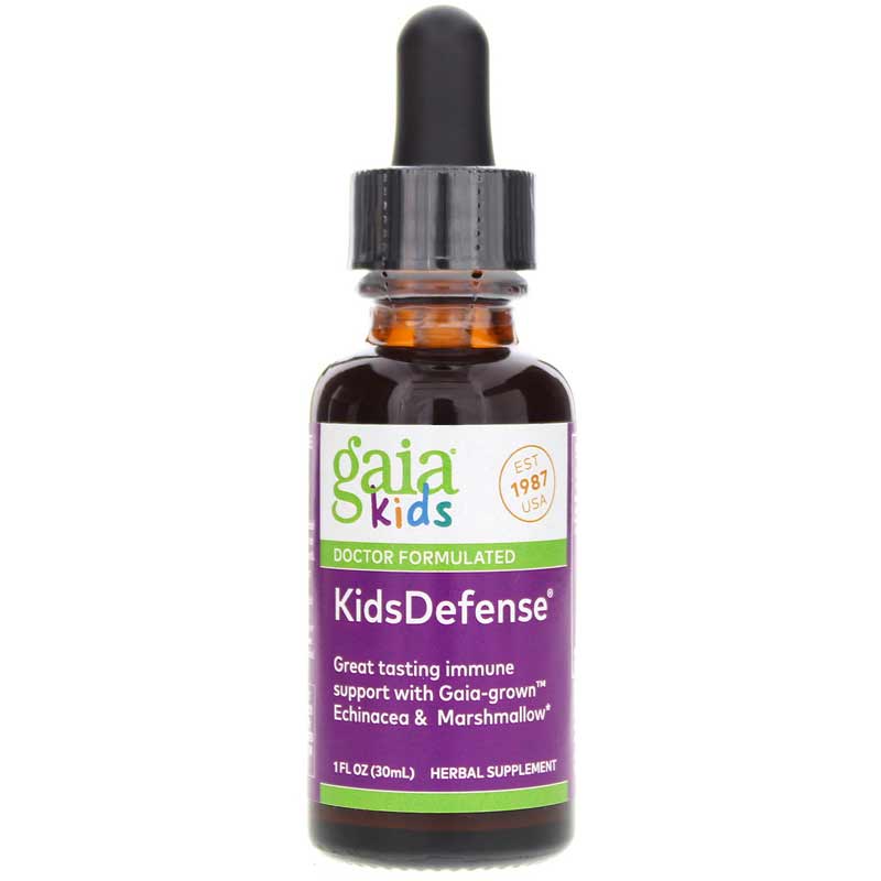 Gaia Herbs Kids Defense Herbal Drops Alcohol-Free 1 Oz