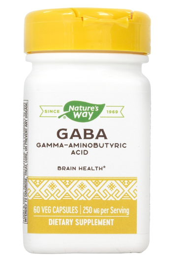 Nature's Way - GABA 250 mg. - 60 Vegetarian Capsules
