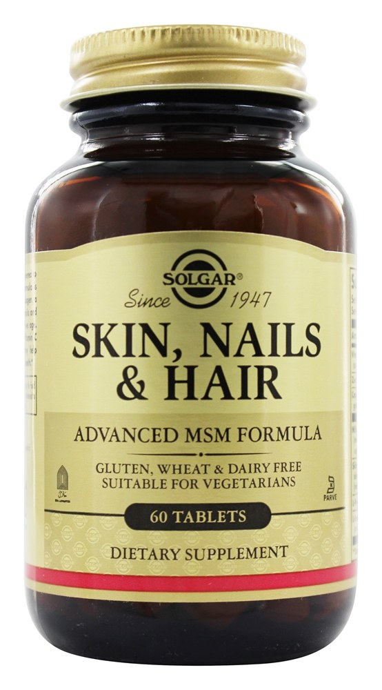 Solgar - Skin Nails & Hair Advanced MSM Formula - 60 Tablets