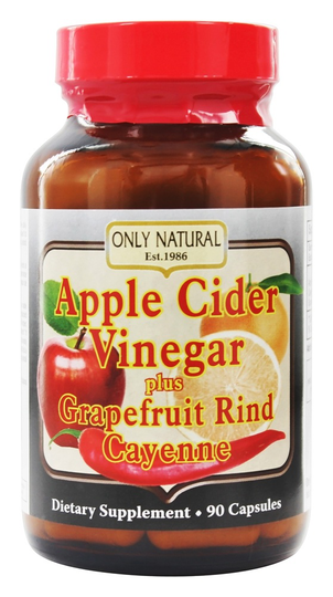 Only Natural - Apple Cider Vinegar Plus 700 mg. - 90 Capsules
