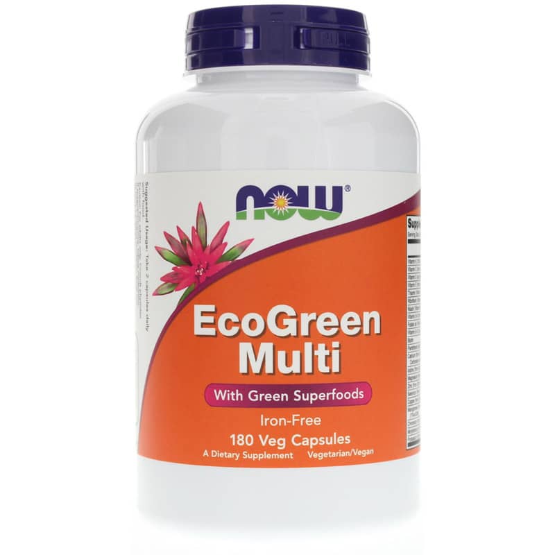 NOW Foods EcoGreen Multi 180 Veg Capsules