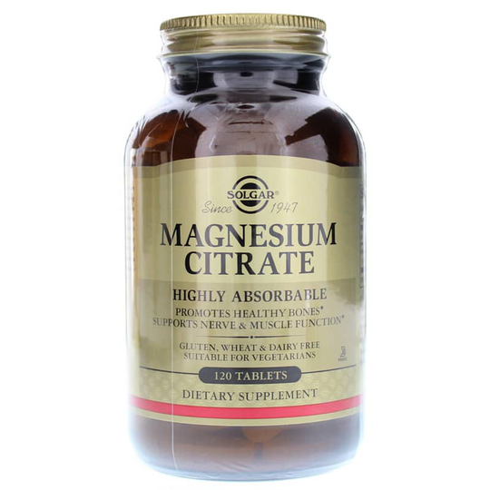 Solgar Magnesium Citrate 120 Tablets