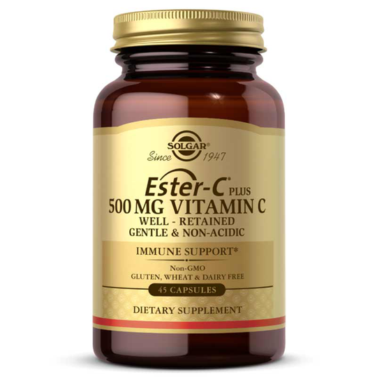 Solgar Ester-C Plus 500 Mg Vitamin C 45 Capsules