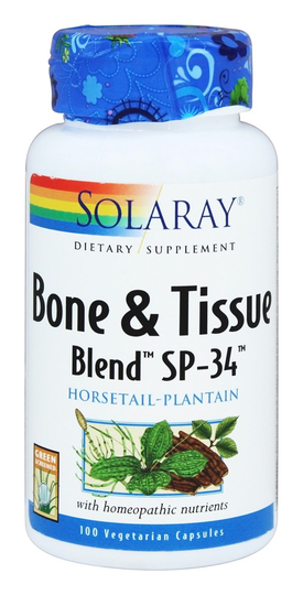 Solaray - Bone & Tissue Blend SP-34 - 100 Vegetarian Capsules