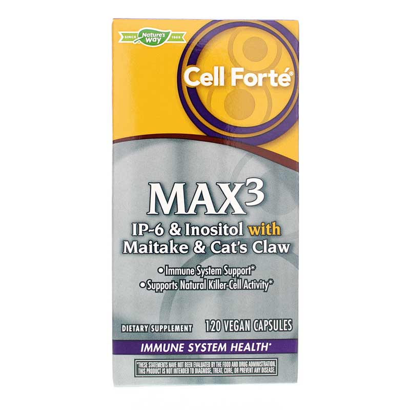 Natures Way Cell Forte Max3 120 Vegan Capsules