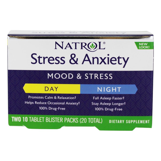 Natrol - Stress & Anxiety Day & Night Formula - 20 Tablet(s)