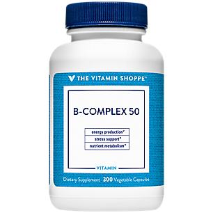 B-Complex 50 - Vitamin B Support for Energy Production & Nutrient Metabolism (300 Vegetarian Capsules)
