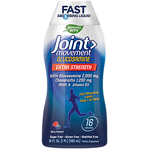 Joint Movement Liquid Glucosamine with Chondroitin MSM & Vitamin D3 - Extra Strength - Berry (16 Fluid Ounces)