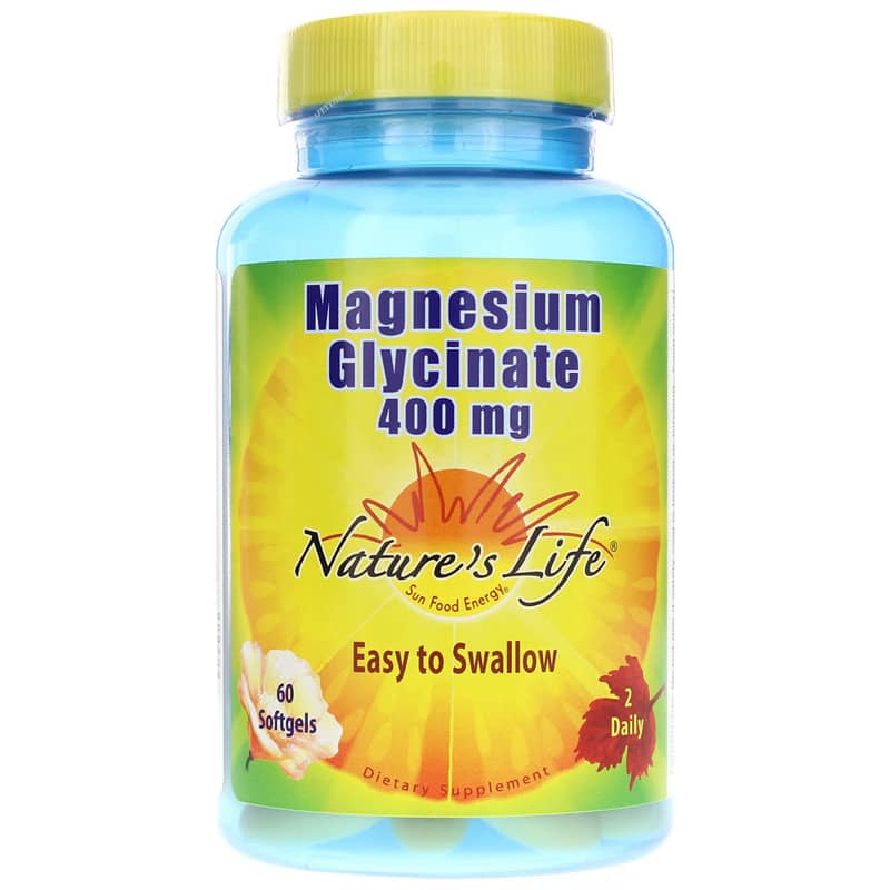 Natures Life Magnesium Glycinate 400 Mg 60 Softgels
