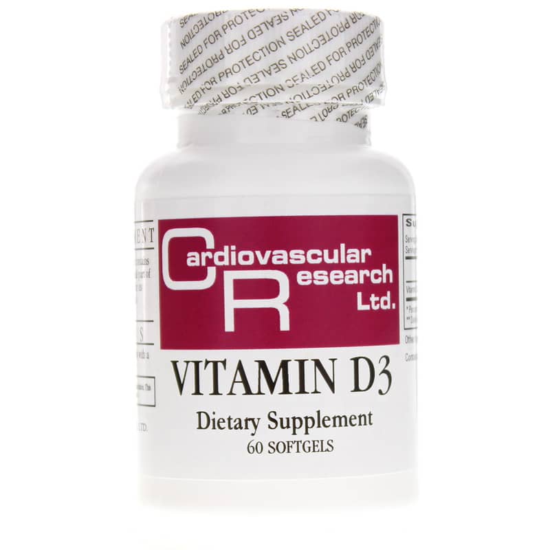 Cardiovascular Research Vitamin D3 1000 IU 60 Softgels