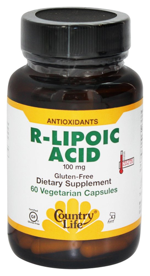 Country Life - R-Lipoic Acid 100 mg. - 60 Vegetarian Capsules Formerly Biochem