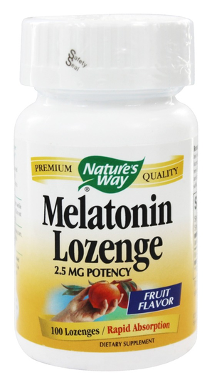 Nature's Way - Melatonin Fruit Flavor 2.5 mg. - 100 Lozenges