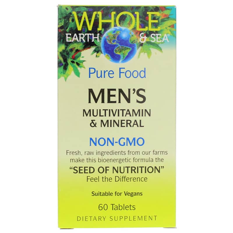 Natural Factors Whole Earth & Sea Men's Multi 60 Tablets