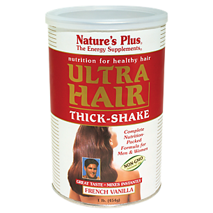 Ultra Hair Thick Shake Powder for Men & Women - French Vanilla (16 Servings)