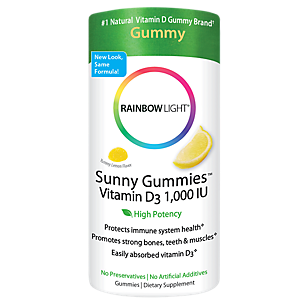 Sunny Vitamin D3 Gummies - 1,000 IU - Lemon (100 Gummies)