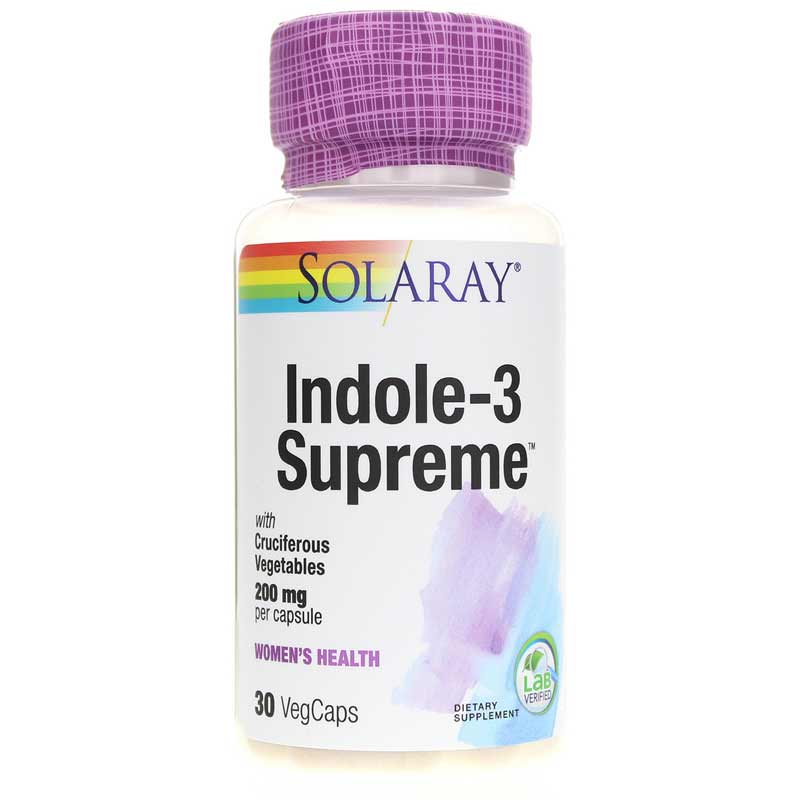 Solaray Indole-3 Supreme 200 Mg 30 Veg Capsules