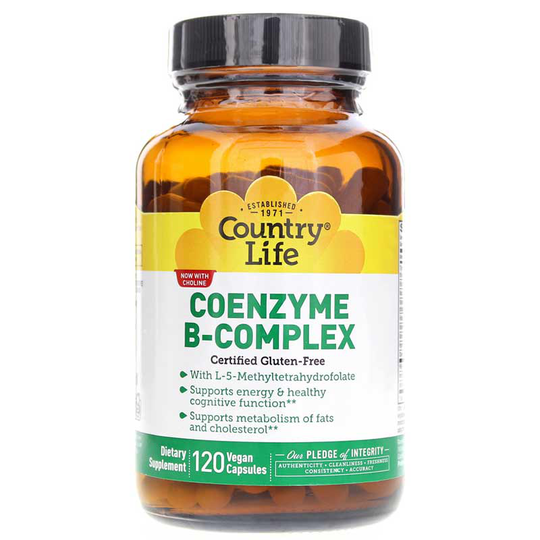 Country Life Coenzyme B-Complex Caps 120 Vegan Capsules