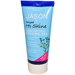 Flaxseed Hi-Shine Pure Natural Styling Gel - Excellent Hold & Texture (6 Ounces)