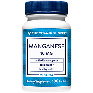 Manganese - Supports Bone & Teeth Health - 10 MG (100 Tablets)