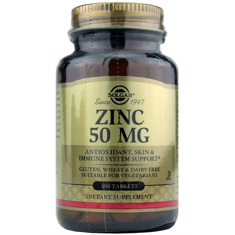 Solgar Zinc 50 Mg 100 Tablets