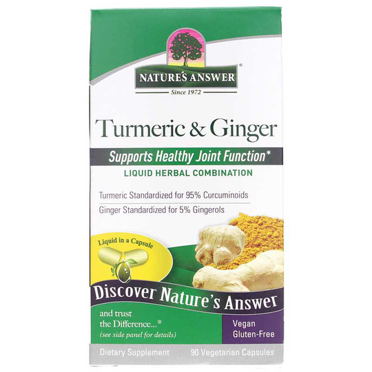 Natures Answer Turmeric & Ginger 90 Veg Capsules