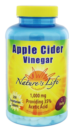 Nature's Life - Apple Cider Vinegar 1000 mg. - 250 Tablets
