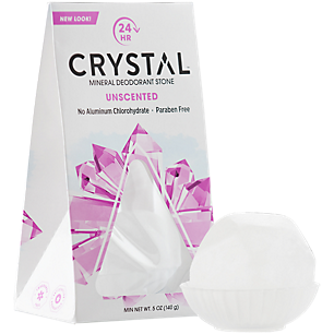 Mineral Deodorant Stone - Unscented - No Aluminum Chlorohydrate (5 Ounces)