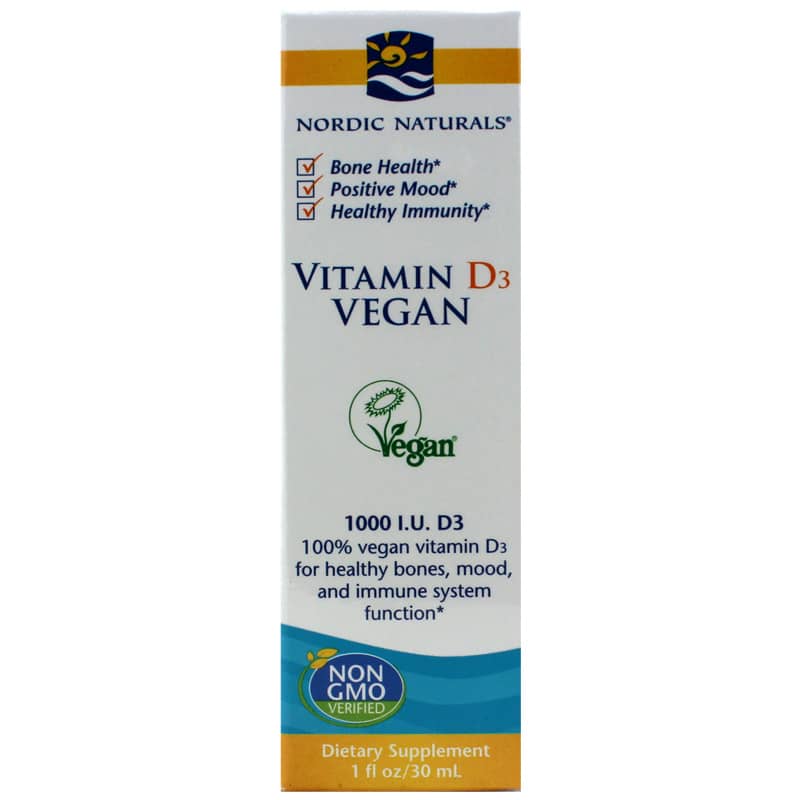 Nordic Naturals Vitamin D3 Vegan Liquid 1 Oz