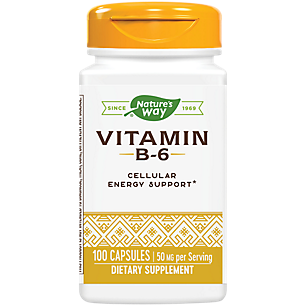 Vitamin B6 - Cellular Energy Support - 50 MG (100 Capsules)