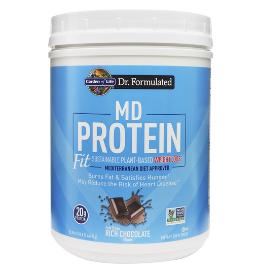 Garden of Life - MD Protein Fit Sustainable Plant-Based Weight Loss Rich Chocolate Flavor - 22.39 oz.
