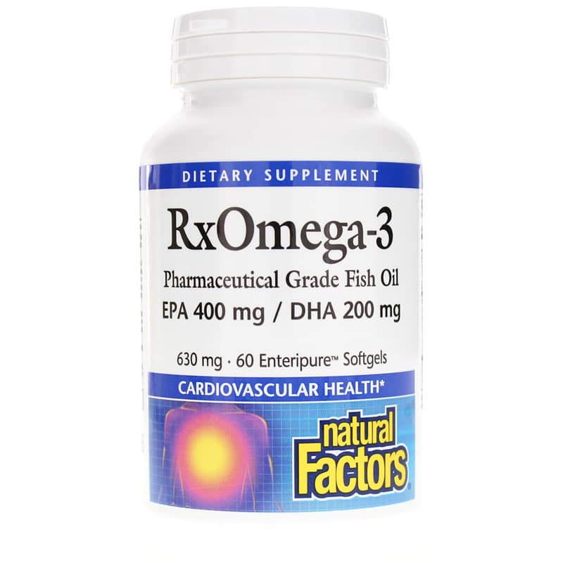 Natural Factors RxOmega-3 Fish Oil 60 Softgels