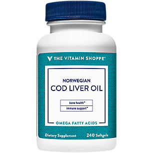 Norwegian Cod Liver Oil - Natural Source of Vitamins A & D (240 Softgels)