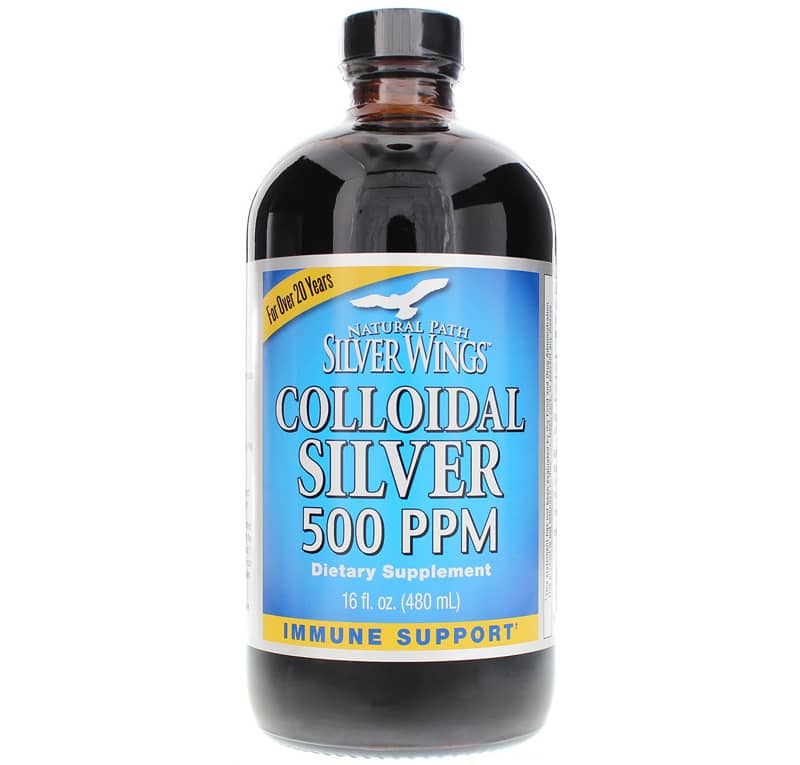 Natural Path Silver Wings Colloidal Silver 500 PPM 16 Oz