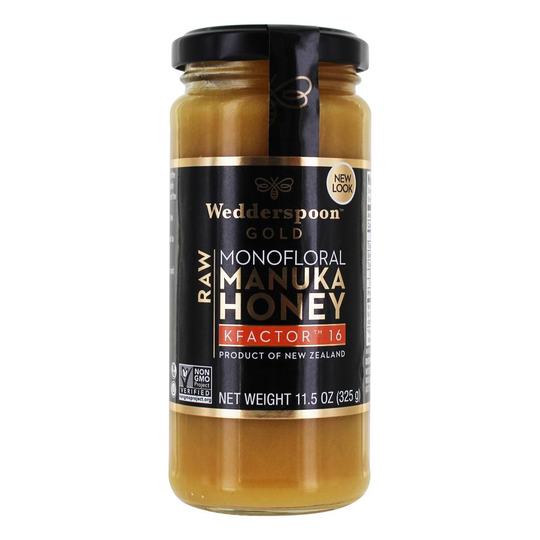 Wedderspoon - Raw Monofloral Manuka Honey KFactor 16 - 11.5 oz.