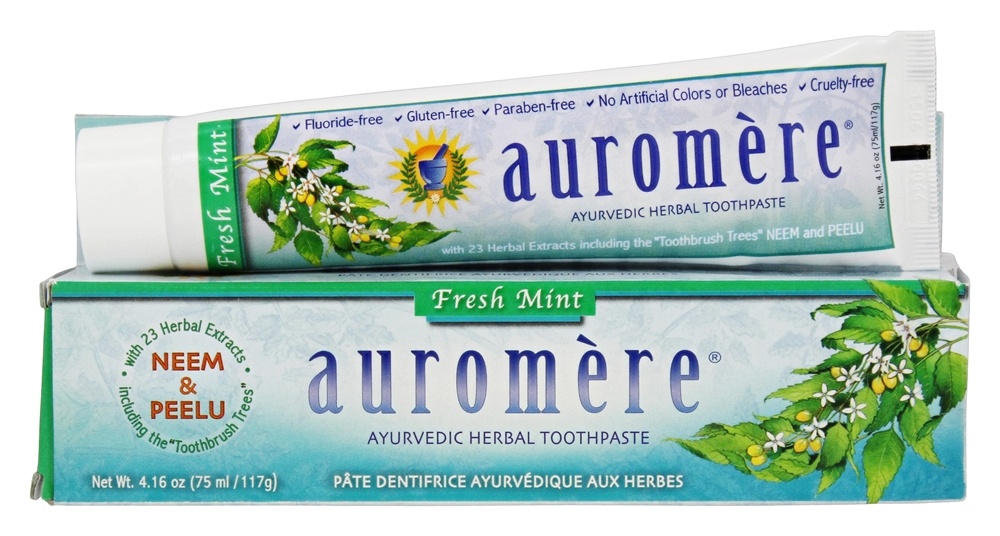 Auromere - Ayurvedic Herbal Toothpaste Fresh Mint - 4.16 oz.