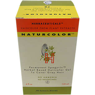Natural Hair Color - Herbal Based & Permanent - 7R Turmeric Blonde (4 Fluid Ounces)