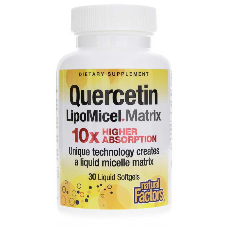 Natural Factors Quercetin LipoMicel Matrix 30 Softgels